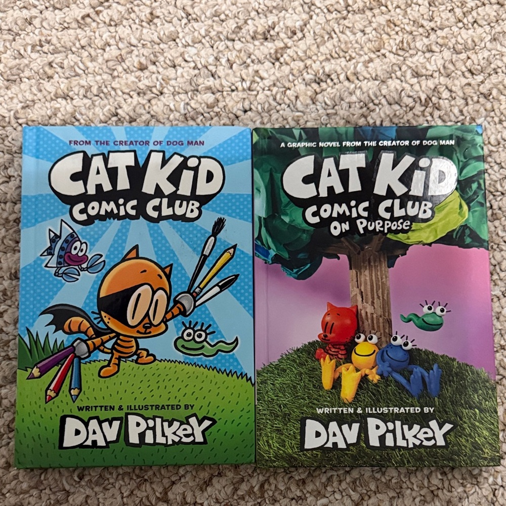 2 Cat Kid Comic Club Books